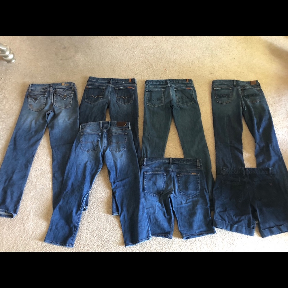 Jean pants &crops lot- Joe’s jeans, 7FAM, KUT 27